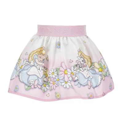 Picture of Monnalisa Bebe Girls Alice In Wonderland Skirt - Pink