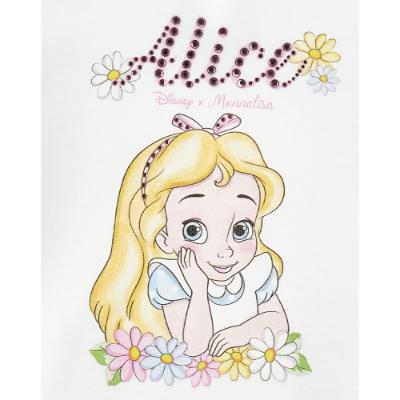 Picture of Monnalisa Bebe Girls Alice In Wonderland T-shirt - White