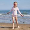 Picture of Caramelo Kids Girls Long Sleeve Tulle Frill Swimsuit - Pink