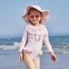 Picture of Caramelo Kids Girls Long Sleeve Tulle Frill Swimsuit - Pink