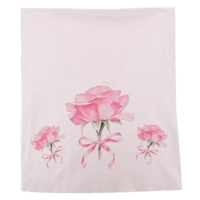 Picture of Monnalisa Bebe Girls Roses Blanket - White Pink