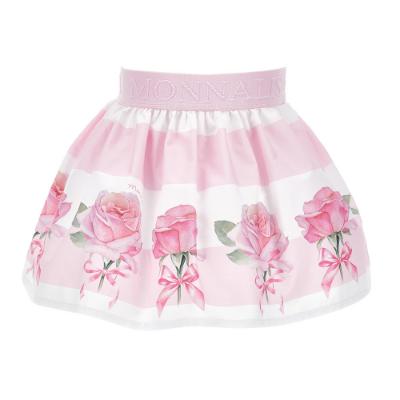 Picture of Monnalisa Bebe Girls Roses Skirt - Pink