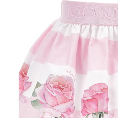 Picture of Monnalisa Bebe Girls Roses Skirt - Pink