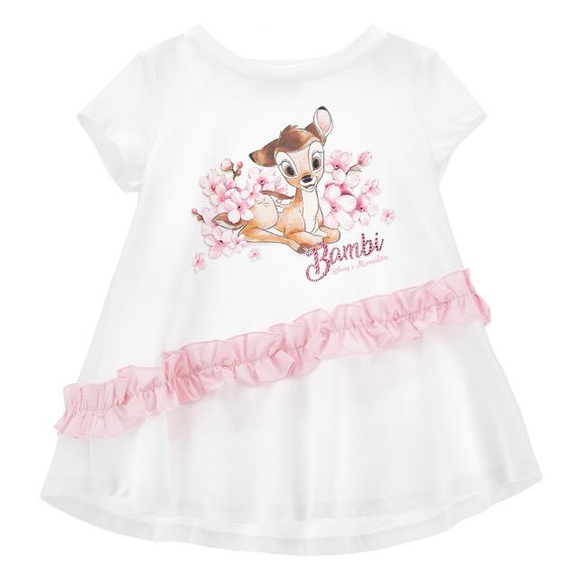 Picture of Monnalisa Girls Bambi Ruffle Tunic - White