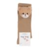 Picture of Meia Pata Knee Socks With Fuzzy Bear - Nougat