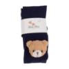 Picture of Meia Pata Tights With Fuzzy Bear - Navy Blue