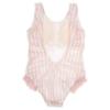 Picture of Meia Pata Woman Pink Stripes Swimsuit - White Pink