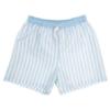 Picture of Meia Pata Men's Blue Stripes Swimming Trunks - White Blue 