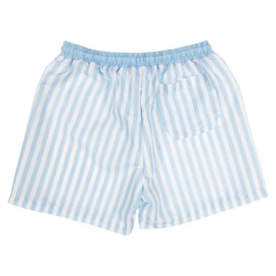 Picture of Meia Pata Men's Blue Stripes Swimming Trunks - White Blue 