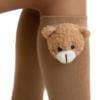 Picture of Meia Pata Knee Socks With Fuzzy Bear - Nougat