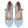 Picture of Panache Girls Scallop Pump - Pale Blue Patent