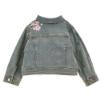 Picture of PRE-ORDER Monnalisa Girls Bambi Floral Denim Jacket - Stone