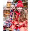 Picture of A Dee From A Dee With Love Collection Rani Knitted Pom Pom Hat - Red