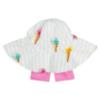 Picture of Meia Pata Girls Ice Cream Sunny Hat - White Pink