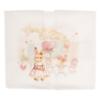 Picture of Jamiks Kids Baby Girls Naja Love Bunny Babygrow Hat Swaddle Set X 3 - Ivory Pink 