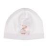 Picture of Jamiks Kids Baby Girls Neia Teddy Babygrow Hat Swaddle Set X 3 - White Pink