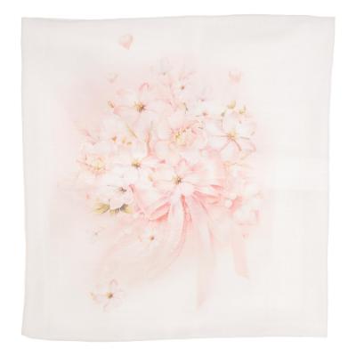 Picture of First Baby Flowers Print Muslin X 1 - Pink