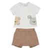 Picture of PRE-ORDER Mayoral Newborn Boys Teddy & Bunny Shorts Set - Beige