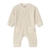 Picture of PRE-ORDER Mayoral Newborn Boys Jersey Ribbed Babygrow - Cream