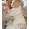 Picture of PRE-ORDER Mayoral Newborn Boys Jersey Ribbed Babygrow - Cream