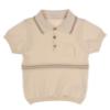 Picture of Rigola Baby Boys Organic Knit Polo Top & Shorts Set - Beige