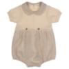 Picture of Rigola Baby Boys Organic Knit & Linen Romper - Beige 