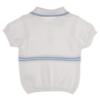 Picture of Rigola Baby Boys Organic Knit Polo Top & Shorts Set - White Sky Blue