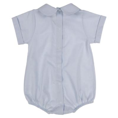 Picture of Rigola Baby Boys Organic Linen Romper - Sky Blue