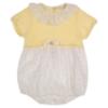 Picture of Rigola Baby Girls Organic Knit & Plumetti Romper - Summer Sun Yellow