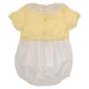 Picture of Rigola Baby Girls Organic Knit & Plumetti Romper - Summer Sun Yellow