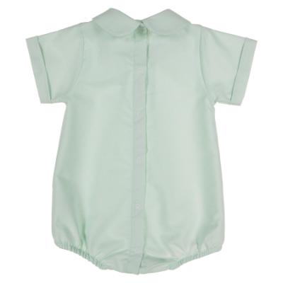 Picture of Rigola Baby Boys Organic Linen Romper - Green Water