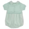 Picture of Rigola Baby Boys Organic Knit & Linen Romper - Green Water