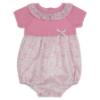 Picture of Granlei Baby Girls Knit & Floral Romper - Fucsia Pink 