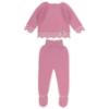 Picture of Granlei Baby Girls Soft Knit ZigZag Sweater & Pant Set X 2 - Fucsia Pink White