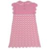 Picture of Granlei  Girls Knitted ZigZag Dress - Fucsia Pink White