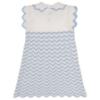 Picture of Granlei  Girls Knitted ZigZag Dress - White Blue