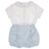 Picture of Granlei Baby Boys Peter Pan Blouse & Pant Set X 2 - White Blue