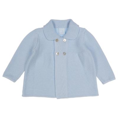 Picture of Granlei Baby Boys Soft Knit Traditional Pram Coat - Blue 