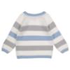 Picture of Granlei  Boys Raised Knit Stripe Jumper - White Blue Grey