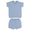 Picture of Granlei  Boys Soft Knit Polo Top & Shorts Set X 2 - Blue