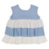 Picture of Granlei  Girls Knitted Ruffle Top & Shorts Set X 2 - Blue White