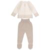 Picture of Granlei Baby Soft Knit Openwork Sweater & Pant Set X 2 - Ivory Beige