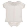 Picture of Granlei Baby Girls Soft Knit Lace Collar Jampant Set X 2 - Ivory 