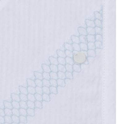 Picture of Deolinda Baby Boys Bombon Shawl Blanket - White Blue