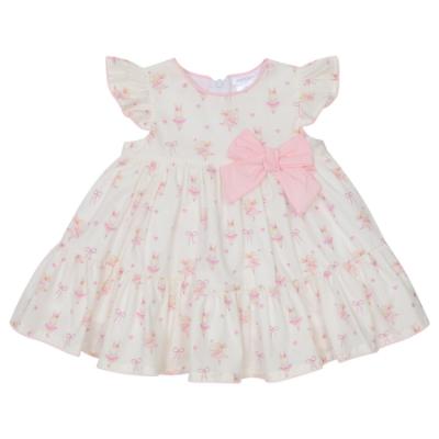 Picture of Deolinda Baby Girls Ruffle Ballerina Dress  - White Pink