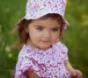 Picture of Deolinda Baby Girls Fresh Cherry Print Sun Hat - Pink Red