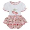 Picture of Deolinda Baby Girls Fresh Cherry Print Jampants Set x 2 - Pink Red