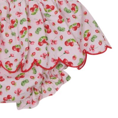 Picture of Deolinda Baby Girls Fresh Cherry Print Jampants Set x 2 - Pink Red