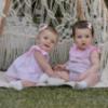 Picture of Miranda Baby Girls  Gingham & Floral Dress & Panties Set X 2 - Pink