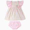 Picture of Miranda Baby Girls  Gingham & Floral Dress & Panties Set X 2 - Pink